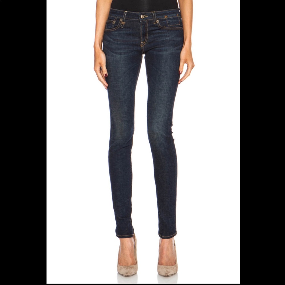 R13 Dark Indigo Skinny Jeans sz 25